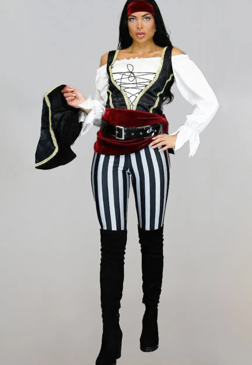 Piraten Kostuum met Broek en Accessoires