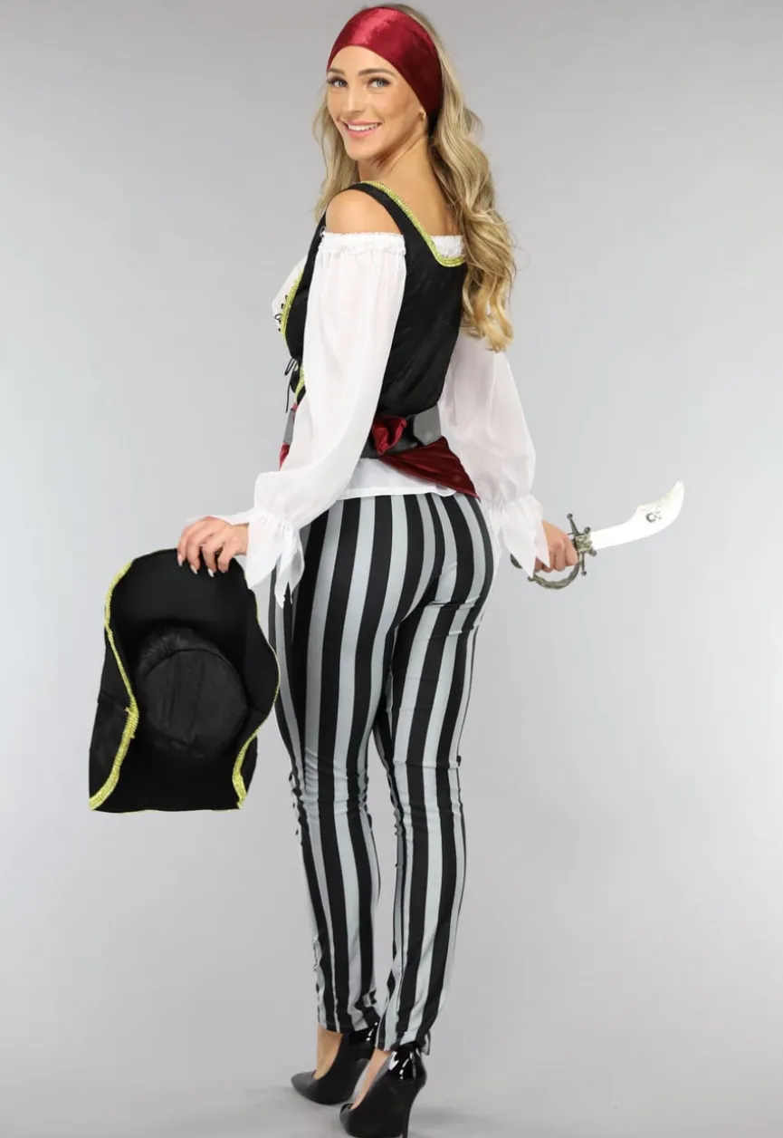 Piraten Kostuum met Broek en Accessoires