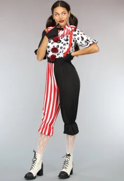 Psycho Clown Kostuum met Accessoires