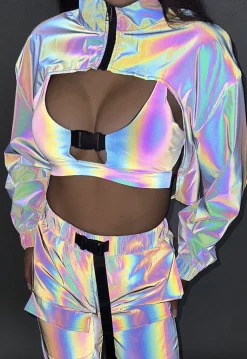 Reflecterende Bolero met Cape Look