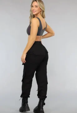 Reflecterende Korte Top met Padding