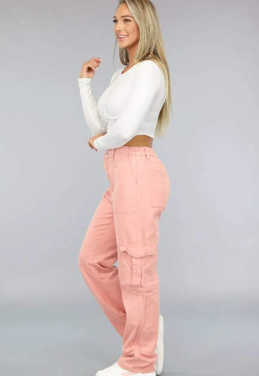Rib Gebreide Witte Longsleeve Top met Korset Detail