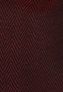Rode Longsleeve Top met Zigzag Patroon
