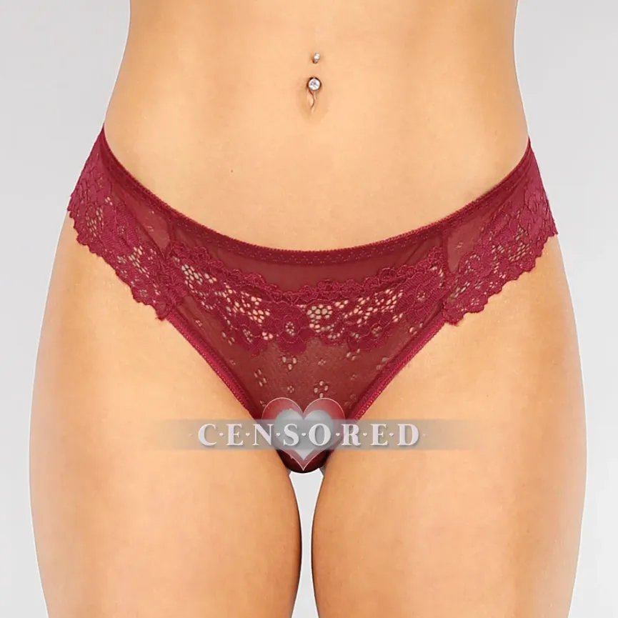 Rode Mesh String met Kanten Details