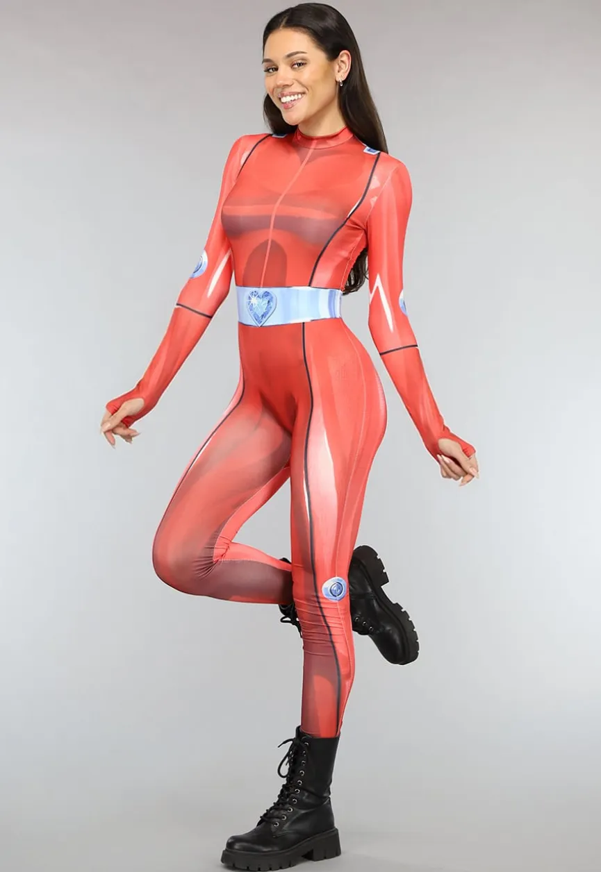 Rood Totally Spies Kostuum