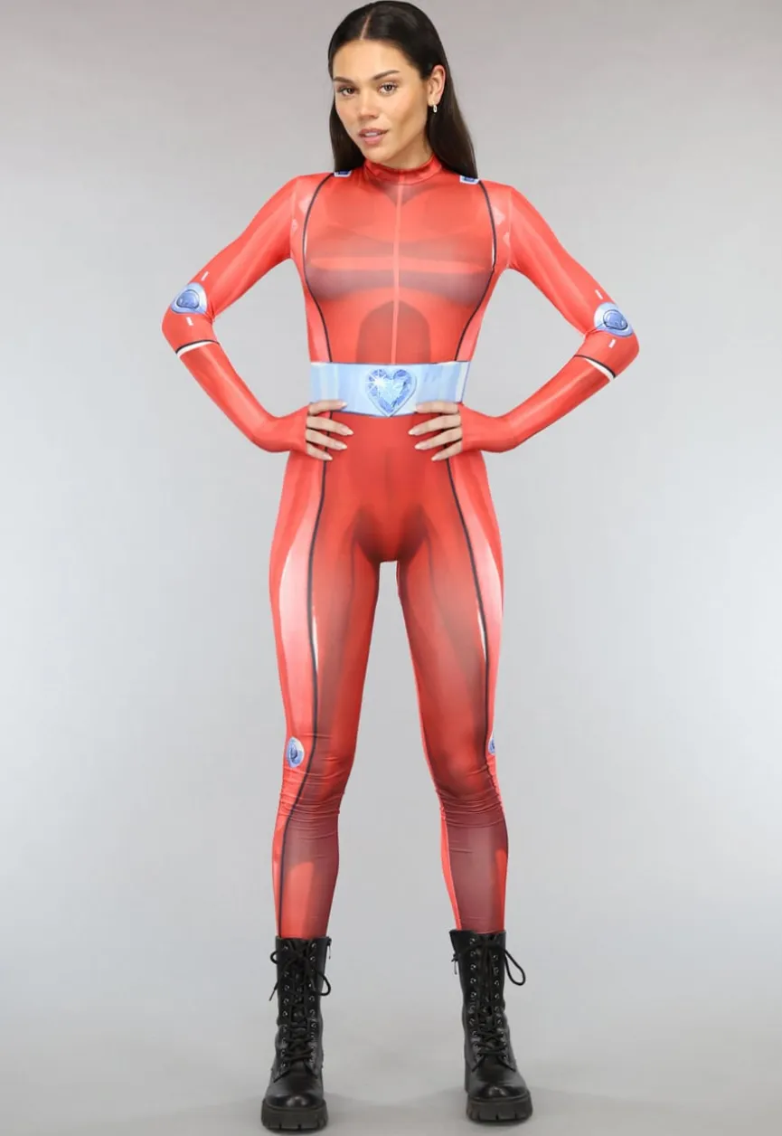 Rood Totally Spies Kostuum