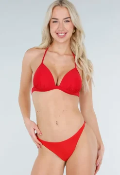 Rood Verstelbaar String Bikini Broekje met Stretch