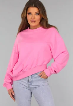 Roze Asymmetrische Sweater