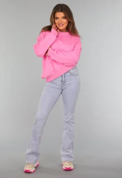 Roze Asymmetrische Sweater