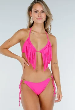 Roze Bikini Broekje met Gouden Details