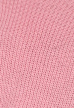 Roze Gebreide Oversized Trui