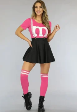 Roze M&M Kostuum
