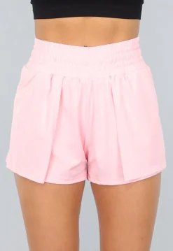 Roze Sportshort met Elastische Tailleband