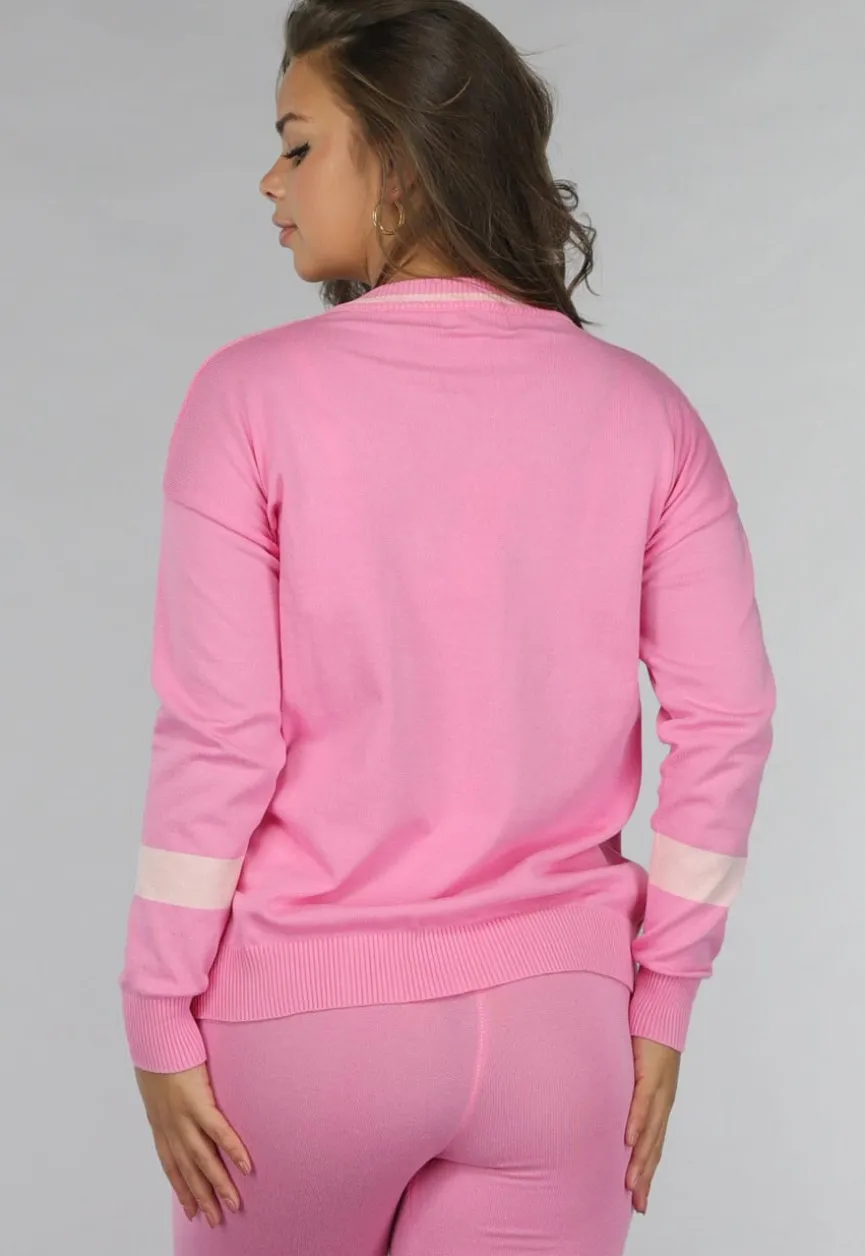 Roze Two Piece met Teddy Cijfers