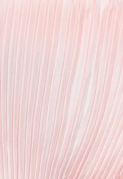 Satijnen Plissé Sjaaltje in Babyroze