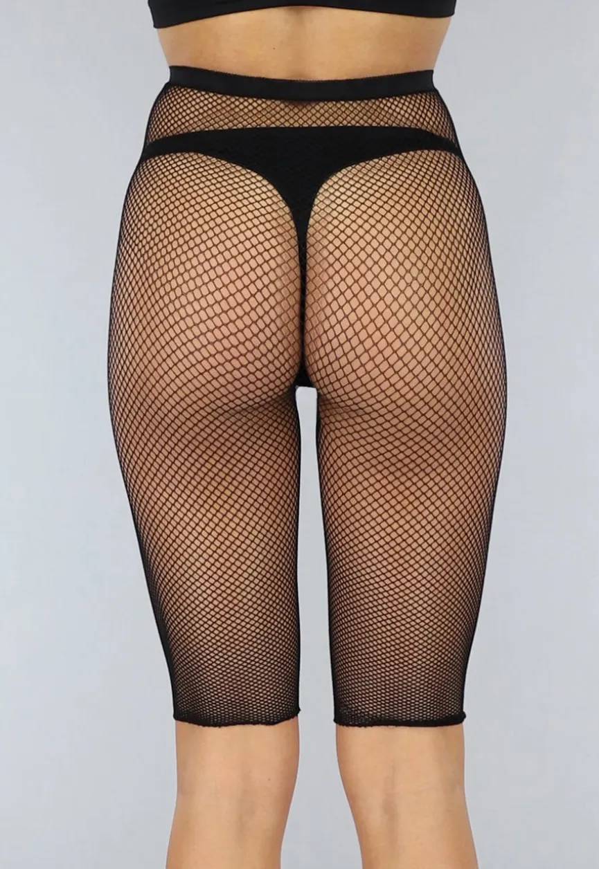 Set van Drie Fishnet Panty Shorts