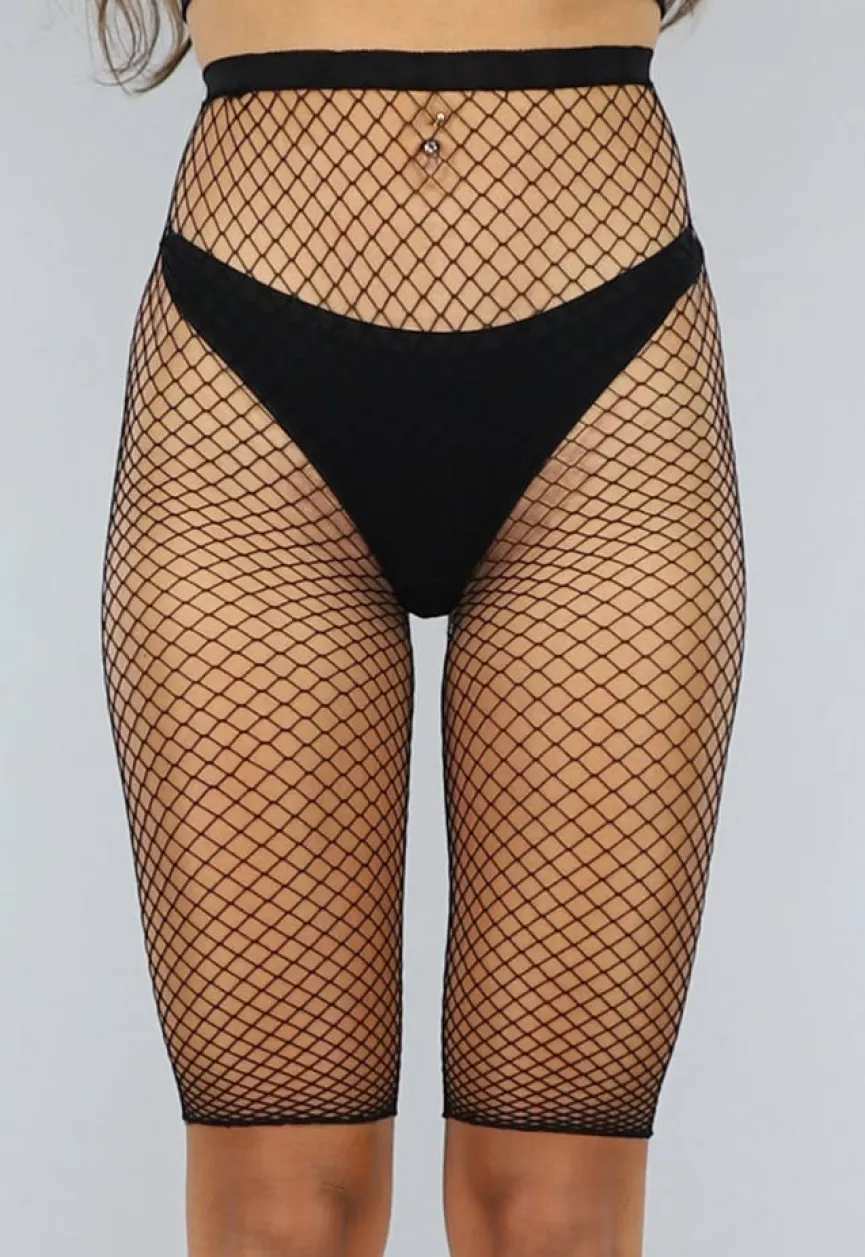 Set van Drie Fishnet Panty Shorts
