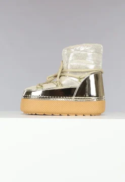 Sparkle Sneeuwlaarzen in Goud met Metallic Detail