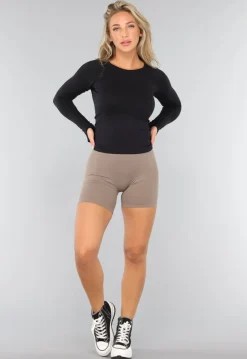 Sportieve Longsleeve Top van Elastische Stof