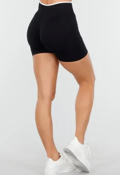 Sportieve Shorts in Zwart met Witte Tailleband