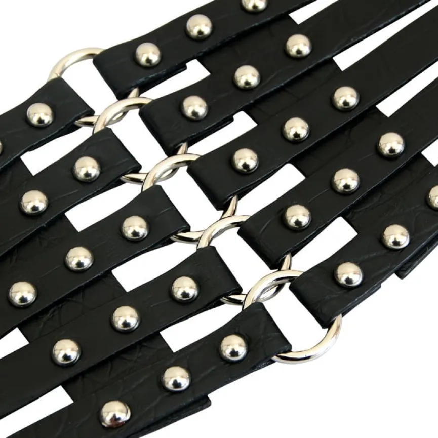 Strappy Lederlook Elastische Tailleriem
