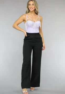 Strappy Lila Glitter Balconette Top