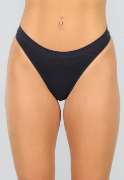 Stretch String met Panterprint in Zwart