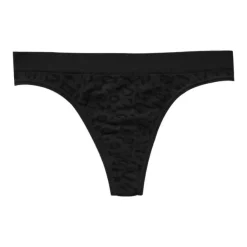 Stretch String met Panterprint in Zwart