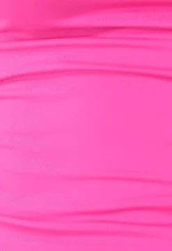 Stretch Top met Brede Schouderbanden in Fuchsia