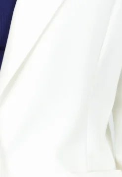 Stretchy Classy Halflange Blazer in Offwhite