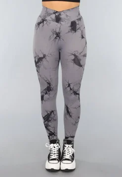 Stretchy Gym legging met Print en Overslag Taille