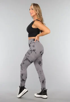Stretchy Gym legging met Print en Overslag Taille