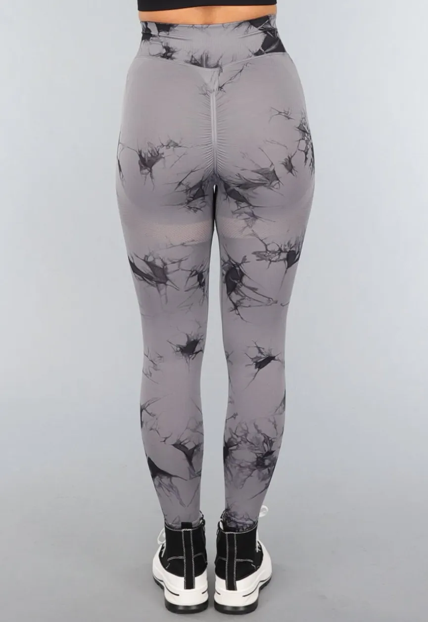 Stretchy Gym legging met Print en Overslag Taille
