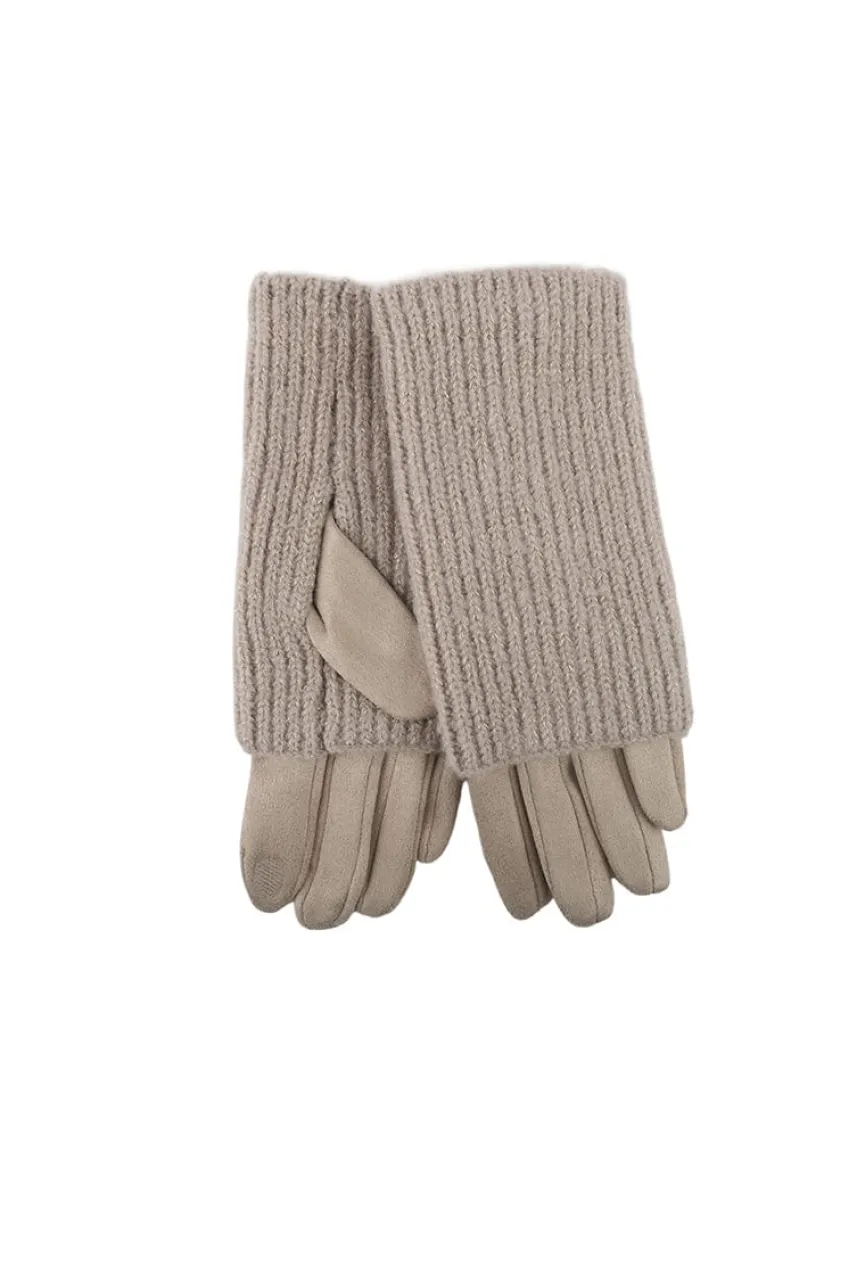 Suèdelook Overslag Handschoenen