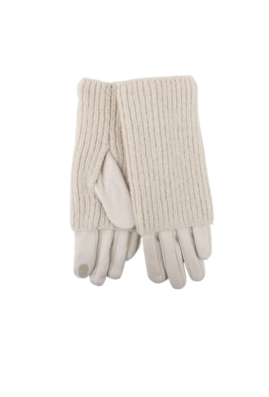 Suèdelook Overslag Handschoenen