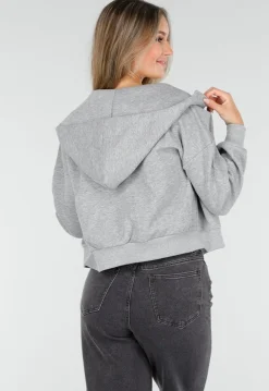 Sweatvest met Lange Mouwen in Grijs