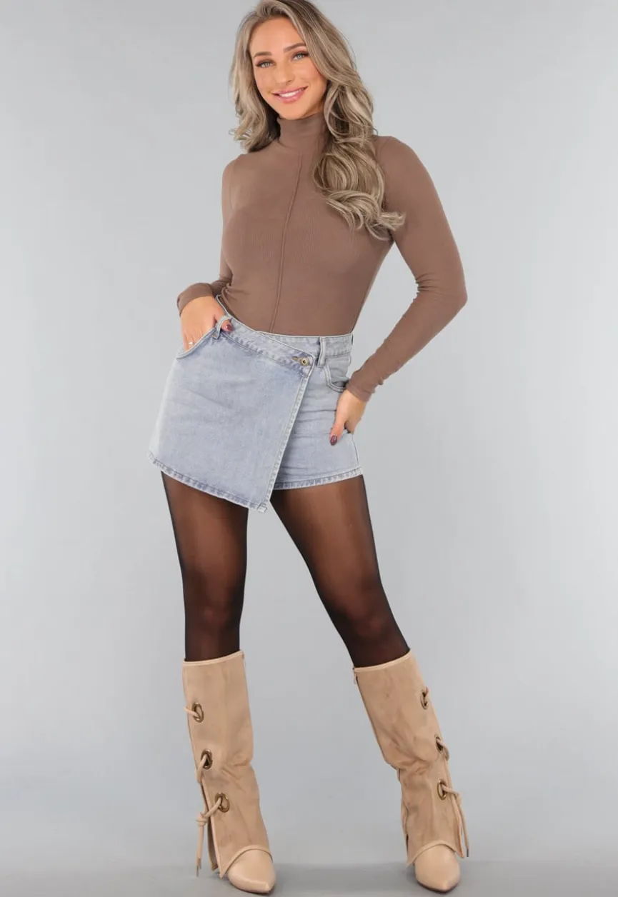 Taupe Truitje met Kleine Col