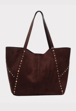 Tote Tas met Studs en Bijpassende Binnenpouch