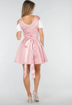 Traditionele Dirndl in Roze met Borduursel