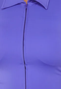 Violetblauwe Tennisdress met Kraagje