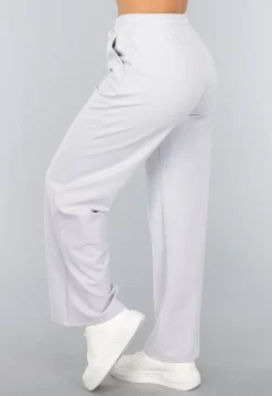 Wide Leg Joggingbroek in Lichtblauw