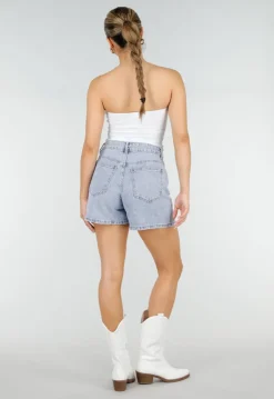 Witte Bandeau Top met Pads en Aansluitende Pasvorm