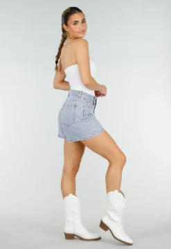 Witte Bandeau Top met Pads en Aansluitende Pasvorm
