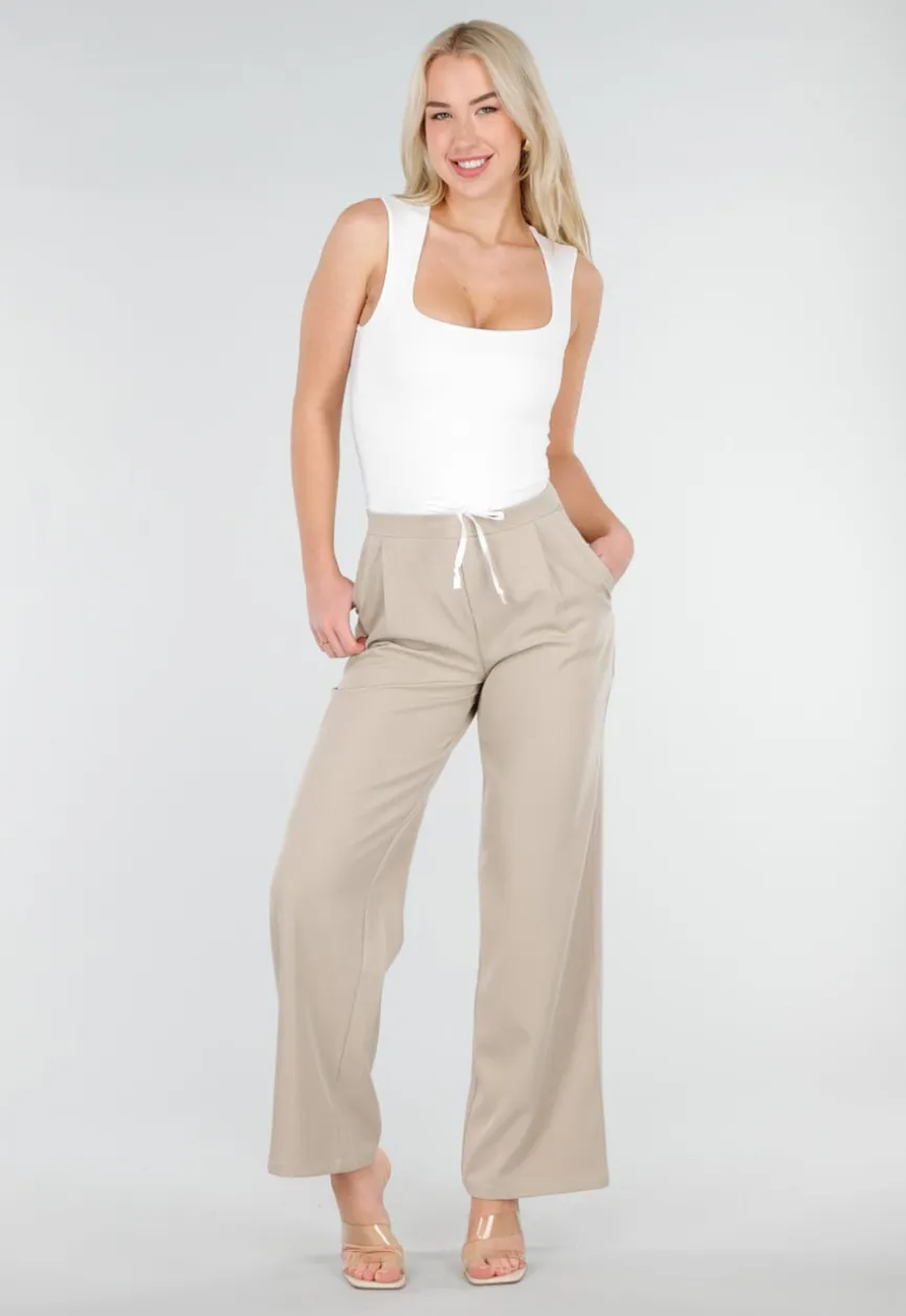 Witte Body met Vierkante Hals en Brede Bandjes