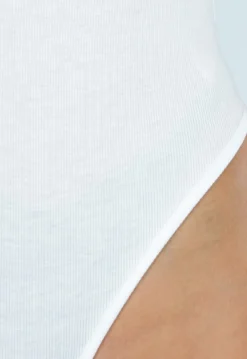 Witte Bodysuit met Spaghetti Bandjes en Pads