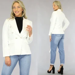 Witte Button Blazer