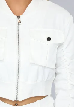Witte Cargo Two Piece met Skort