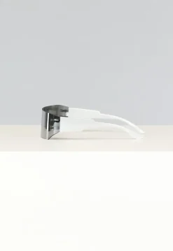 Witte Festival Bril met Spiegelglas