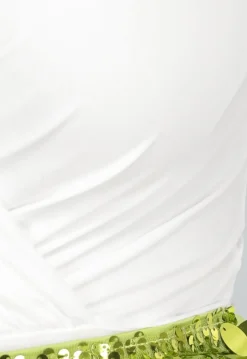 Witte Longsleeve Basic Body met Overslag