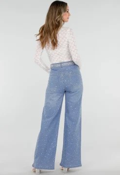 Witte Mesh Body met Lange Mouwen